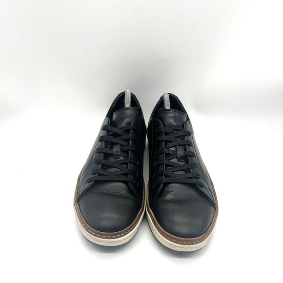 To Boot New York Adam Derrick Sierra Shoes Black/White Lace-Up Sneakers - Picture 2 of 6